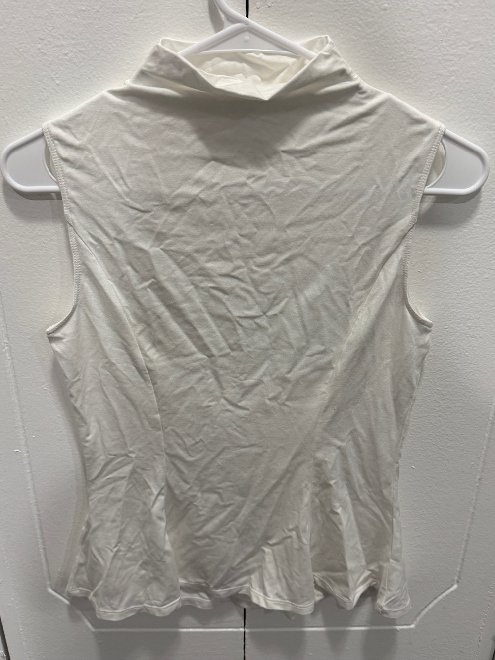 NOWT Halara White Peplum Tank Top